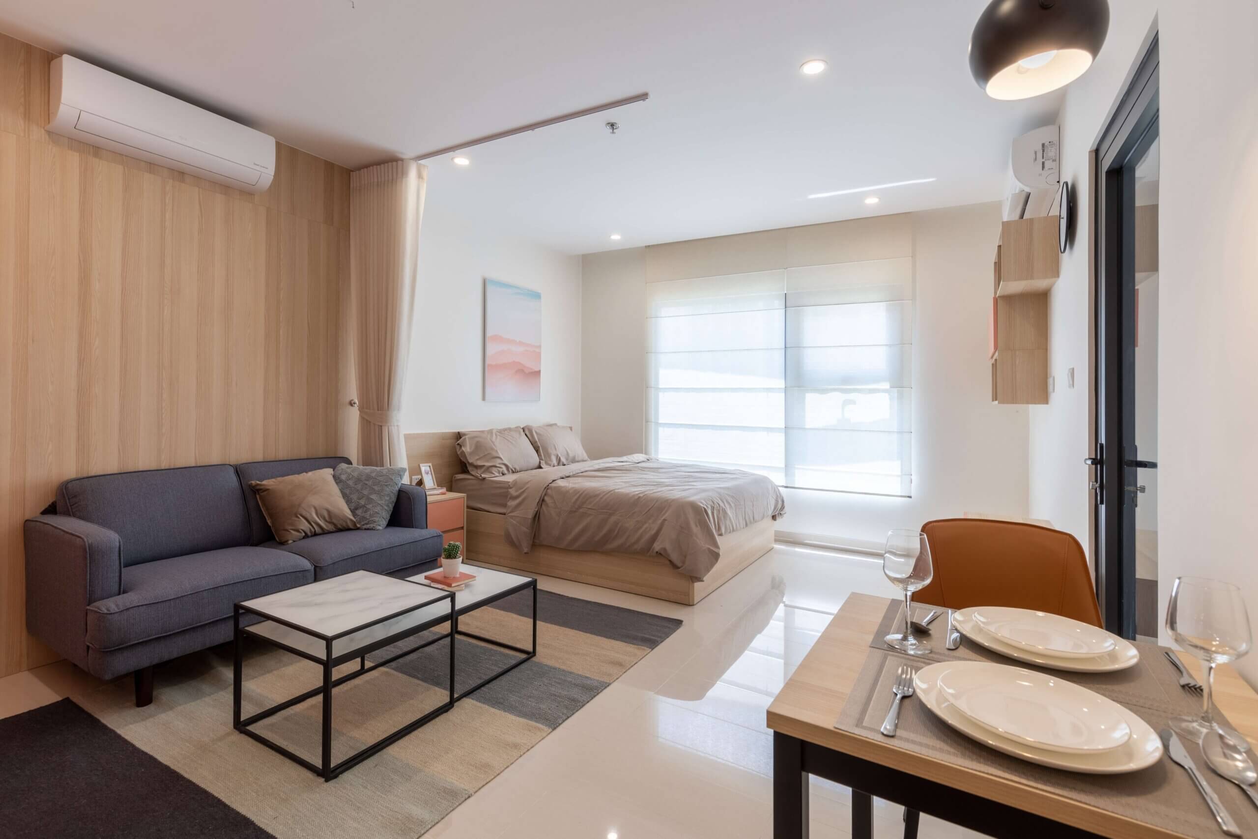 Nội thất Vinhomes Grand Park căn hộ Studio S201 ảnh 01