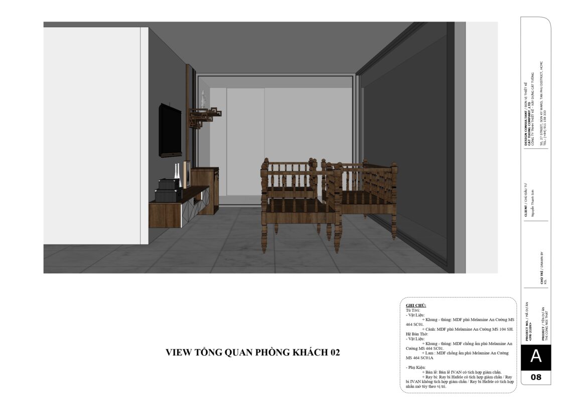 Bản vẽ thiết kế nội thất căn hộ star hill hình ảnh 09