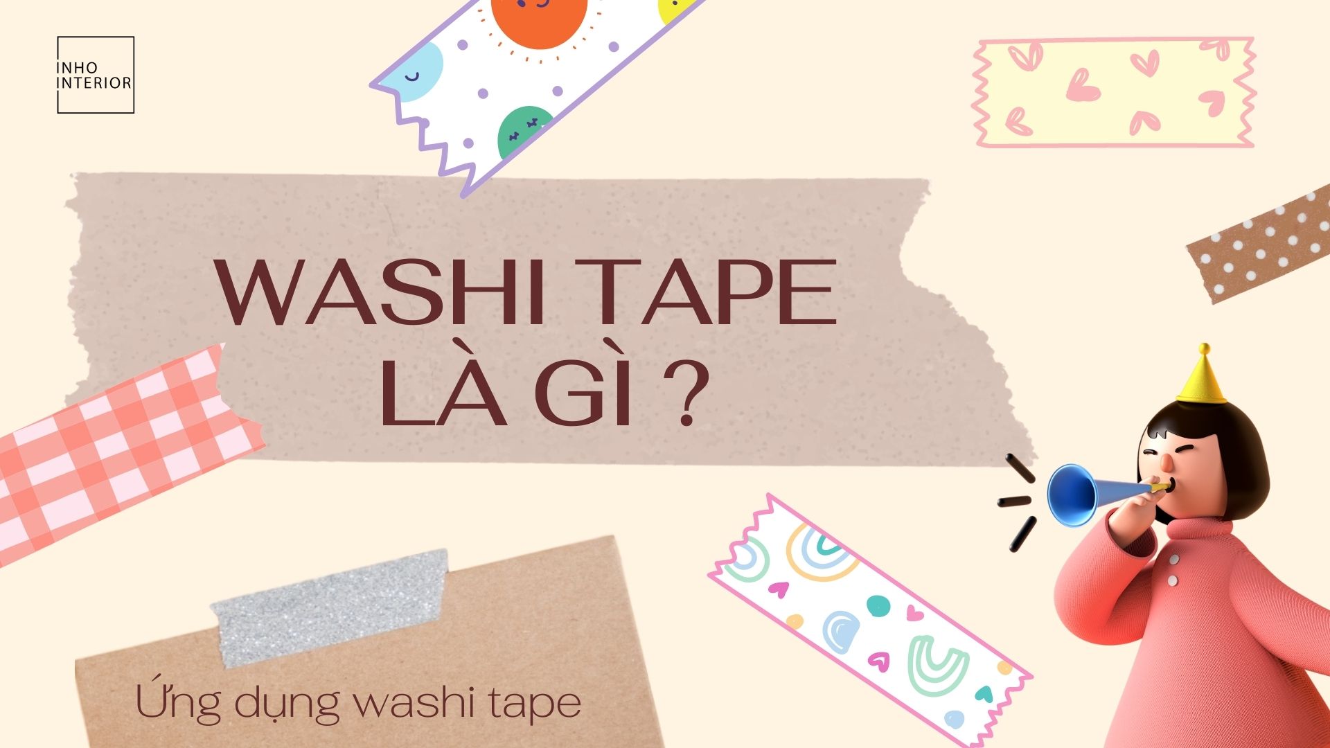 Washi Tape Là Gì ? 50 Ứng Dụng Washi Tape Trong Trang Trí