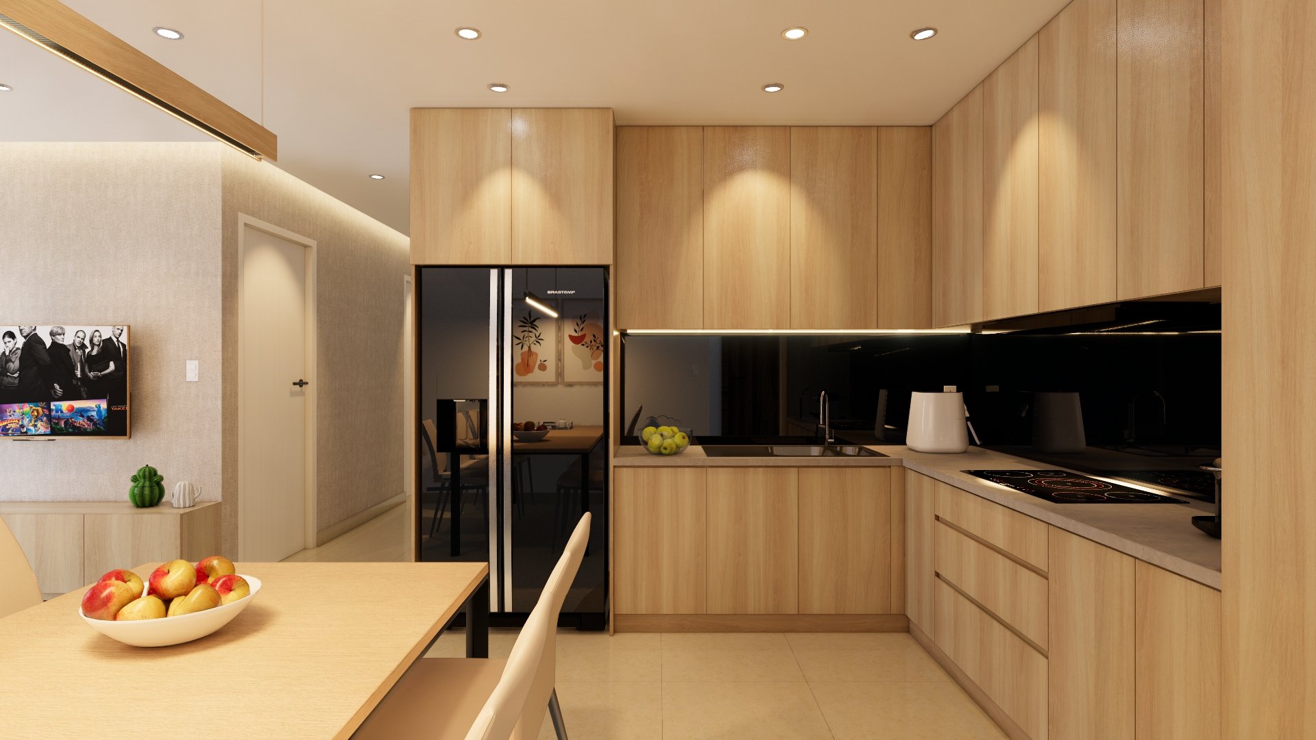 Thiết kế nội thất căn hộ Ecoxuan 02