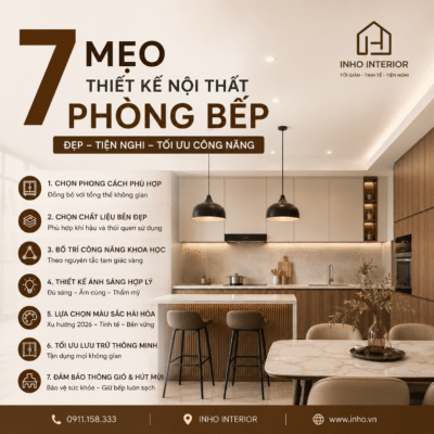 7 nguyên tắc thiết kế nội thất phòng bếp 2026
